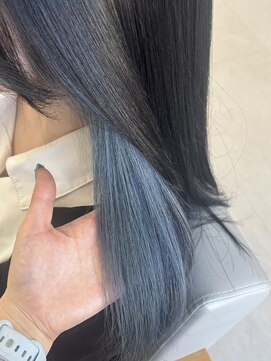 ミリ 奈良店(mm) ブルー/近鉄奈良/水色/青/インナーカラー/奈良/学割