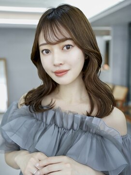 アイティーバイアルバム 北千住店(IT by ALBUM) オリーブベージュロングくびれヘア韓国ヘア顔周りレイヤー_F0160