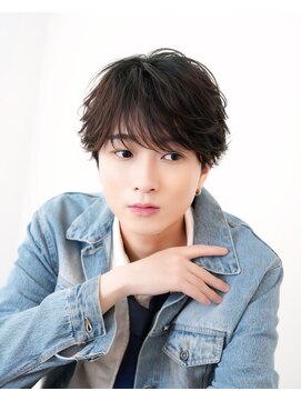 オーシャントーキョーウエスト 心斎橋 (OCEAN TOKYO WEST) シースルーセンターパートツーブロックラウンドマッシュウルフ