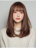 髪質改善/アッシュブラウン/レイヤーカット