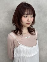 ルノン(LUNON)&nbsp;暗めカラーグランマッシュデザインカラーフェイスフレーミング