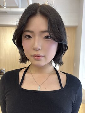 フルリール(fleurir) ボブ/ゆるボブ/顔周りレイヤー/ブルーブラック