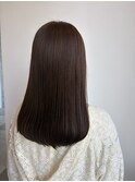 ブリーチなしダブルカラー×寒色ブラウン