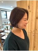 扱いやすいナチュラルボブ/札幌駅