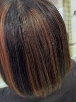 ベストヘアー 元山店(BEST-HAIR) ハイライト×コーラルレッド