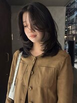 フィルムス 大阪本町(FILMS) 結べるレイヤーカット/ラテグレージュ/韓国巻き/前髪/本町