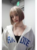 ブリーチハイライト髪質改善ダブルカラーレイヤーカット/新宿駅