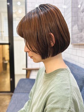 マノ 千歳烏山(MaNO) 〈m1〉大人ショートハイライト髪質改善キッズカット前髪30代40代