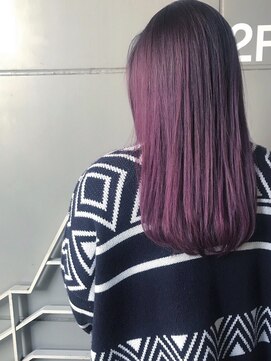 スーリール 九産大前店(Sourire) ディープパープル、グラデーション、