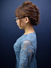 【結婚式ヘアアレンジ】