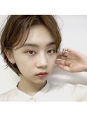 【皆んなに褒められる！】小顔ショート×透明感ベージュカラー