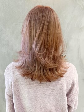 アイティー バイ アルバム 中野店(IT by ALBUM) ピンクベージュレイヤー_ホワイトアッシュ_ba311941