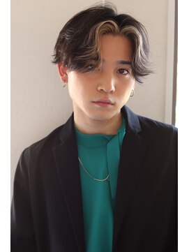 ソイクフ 高田馬場店(SOY-KUFU) MEN'S HAIRマッシュパーマのアッシュブラック