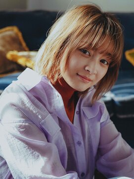 ウェル 高崎上大類店(well) 甘すぎないゆるい切りっぱなしボブ スタイル☆[高崎/高崎駅]