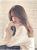 抜け感/イルミナカラー/コテ巻き風パーマ/艶カラー/韓国ヘア