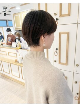 アルクバイネオリーブ 荻窪店(arc by neolive) 耳掛けマッシュショート♪ショコラベージュ