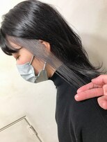 ランプ ヘアー(lamp hair) 【lamp斉藤】イヤリングカラー×ホワイトシルバー