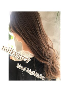 ボヌール 蒲田東口店(Bonheur) ミルキーグレイbyハイライトカラー