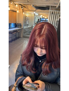 シアン(CYAN) 1ブリーチでできるワインレッド☆