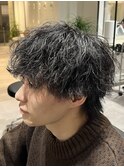 ツイスパmix波巻きパーマ×ショートウルフ【EIGHT北千住 】