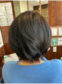 髪質改善でツヤ感UP/40代50代/ショート/髪質改善
