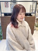 【ピンク】エンドカラー、毛先カラー