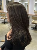 ハイライト　ベージュ　レイヤーカット