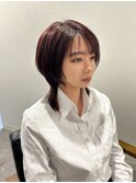 襟足のストレート/ウルフ