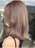 20代30代大人可愛い艶感ミルクティーベージュケアブリーチ