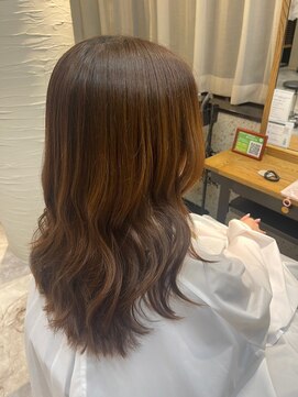 ヘアリゾート粋 トゥジュ 池袋東口店(tujuh) オレンジブラウン/レイヤーロング