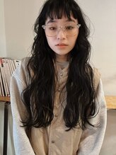 癖毛風ロングパーマ［パーマ/ロングパーマ/ハードパーマ/地毛風カラー/カラー/学割U24］