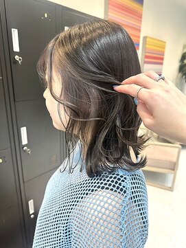 エトレ(etore) さりげないインナーカラー×シアーグレージュ