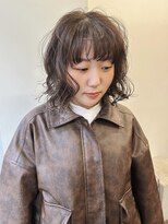 ニール 名古屋 伏見 丸の内(NEELU)&nbsp;【Neelu_misa】くすみブラウン×ふんわりボブ