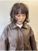 【Neelu_misa】くすみブラウン×ふんわりボブ