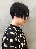 【GEEKS渋谷】黒髪/刈り上げショート/春夏カラー/クールショート
