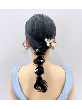 プルクラギンザ(PulchraGINZA) キレイめ編みおろし/編み込み/韓国風/ヘアセット