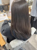 パプス ド コワフュール 川西能勢口店(Pap's de coiffeur)&nbsp;オリーブグレージュ× ナチュラルレイヤー