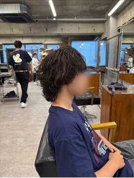 サーフカール/フェザーパーマ/ブルーブラック【都賀/メンズ】