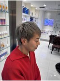 【藤岡】シルバーアッシュ×質感メンズショート