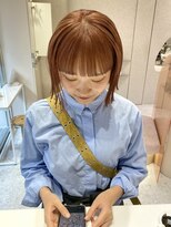 マイル 渋谷(mile)&nbsp;オレンジブラウン×外ハネボブ
