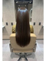 エンブレス(EnBlesS) ロング レイヤーカット 顔周り ベージュブラウン 前髪 10代20代