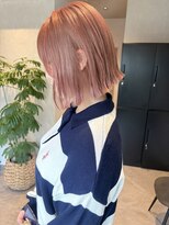 コンフィー(comfy) 【mimura】ハイトーンピンク 切りっぱなしボブ ボブ 草加