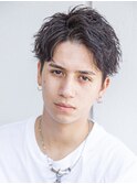 メンズ刈り上げツイストスパイラルフェザーパーマシャドウパーマ