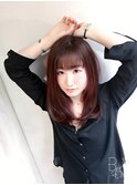 【モテ髪】ナチュラルストレートセミディ