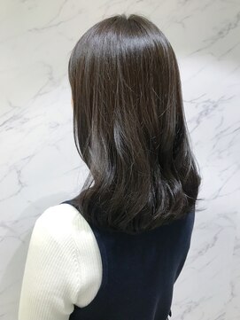 パティオン(PATIONN) 暗めカラーでツヤ感up☆清楚系ワンカールセミロング