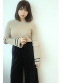 ワンカールボブ×フェミニンスタイル