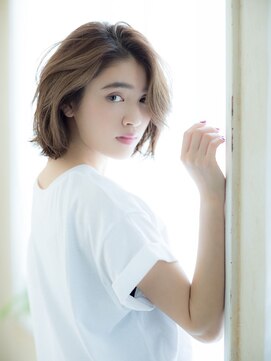 ティファ 銀座(Tiffa) 大人かわいい無造作ジェンダーレスベージュカラーロブ☆