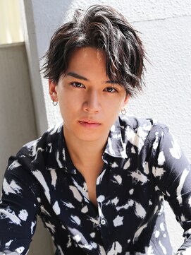 アフロート ディル(AFLOAT D'L) ウルフパーマ　ウェットヘア　マッシュウルフ　かき上げヘア