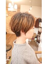ミエル(miel)&nbsp;【hair design miel】ハイライトショート