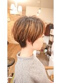 【hair design miel】ハイライトショート